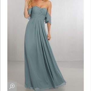 Morilee bridesmaid dress in grey